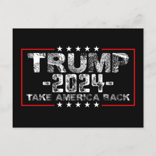 Carte Postale Trump 2024 Redonner à l'Amérique sa Vintage politi