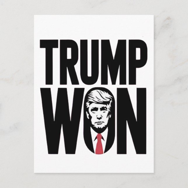 Carte Postale Trump a gagné Trump Vance Élection Président Disco (Devant)