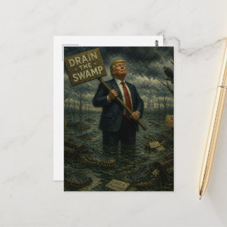 Carte Postale Trump dans le marais Faune dans le marais