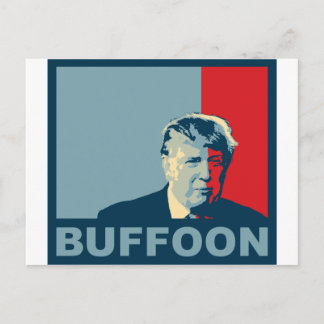 Carte Postale Trump/Drumpf : Buffon (couleurs de l'espoir)