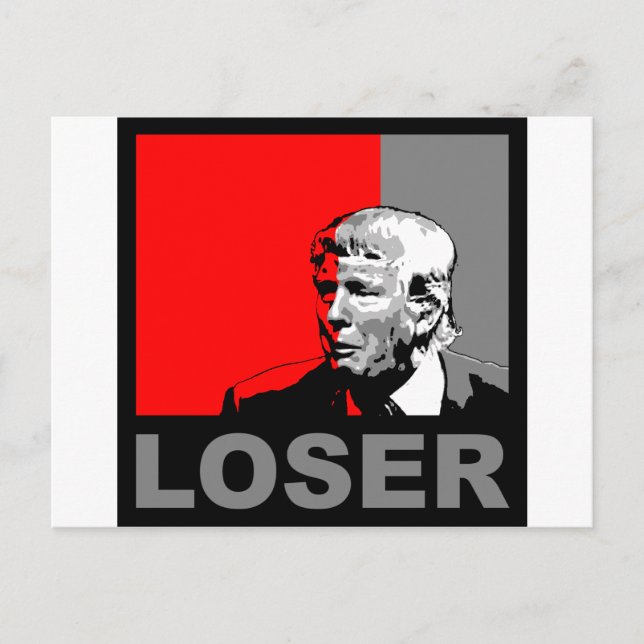 Carte Postale Trump/Drumpf : Perdant (Devant)
