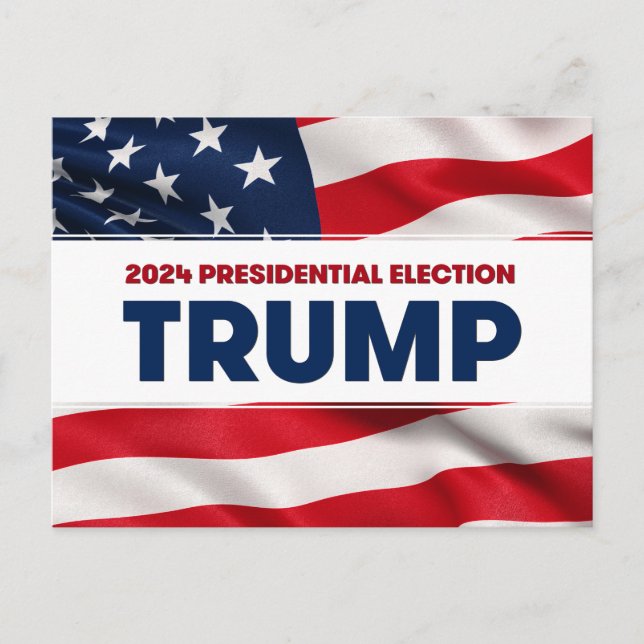 Carte Postale TRUMP Élection présidentielle américaine 2024 (Devant)