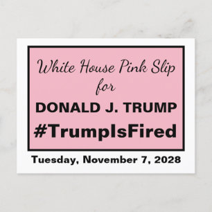 Carte Postale Trump est élu à la Maison Blanche pour 2028