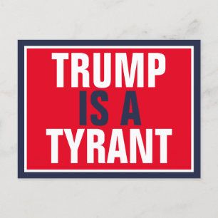 Carte Postale Trump est un tyran de la politique du GOP