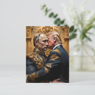 Carte Postale Trump et Poutine s'engagent