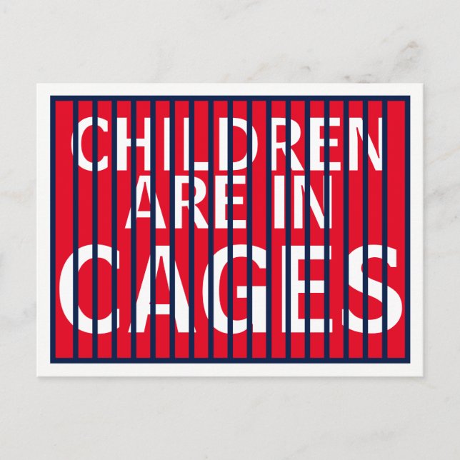 Carte Postale Trump GOP ICE DHS Immigrant Children in Cages (Devant)