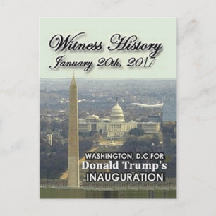 Carte postale TRUMP Inauguration