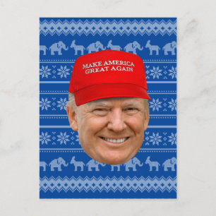 Carte Postale TRUMP MAGA Noël
