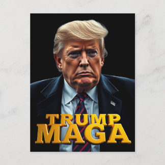 Carte Postale Trump MAGA T-shirt