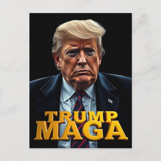 Carte Postale Trump MAGA T-shirt (Devant)