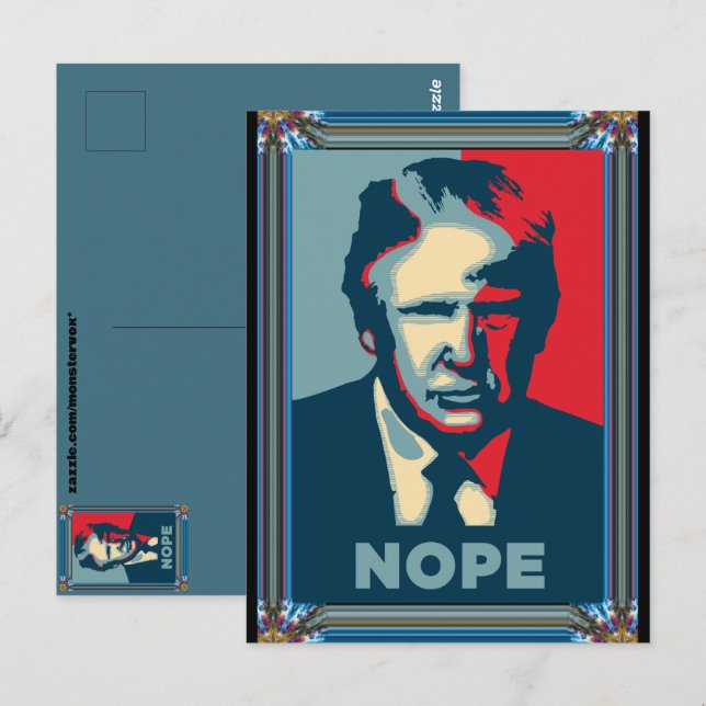 Carte postale Trump Nope (Devant / Derrière)