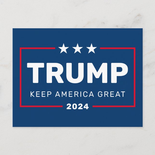 Carte Postale Trump PEUT CHANGER D'ANNÉE À Garder l'Amérique gra (Devant)