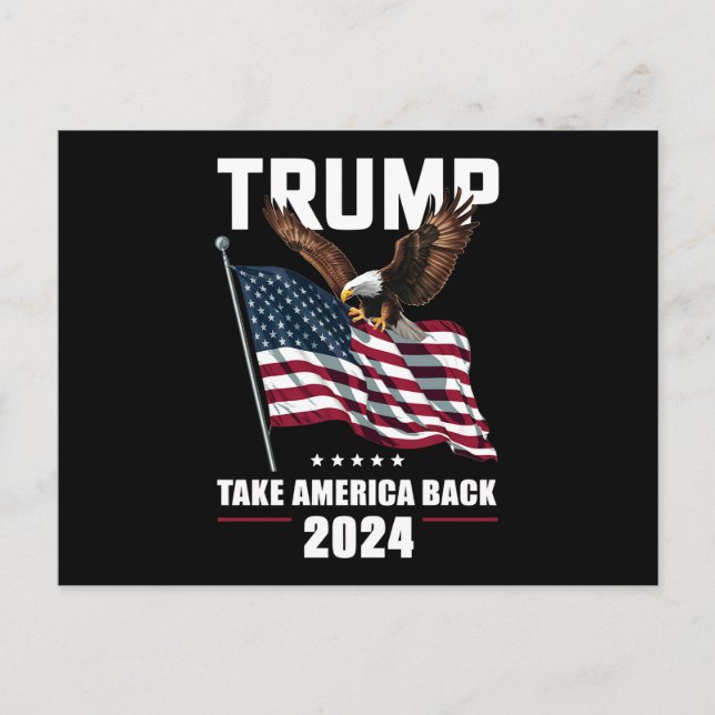 Carte Postale Trump ramène l'Amérique aux élections américaines  (Devant)