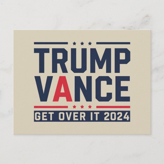 Carte Postale Trump remporte l'élection présidentielle de 2024 T (Devant)