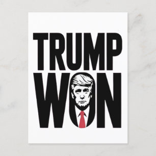Carte Postale Trump remporte Trump Vance pour le discours du pré