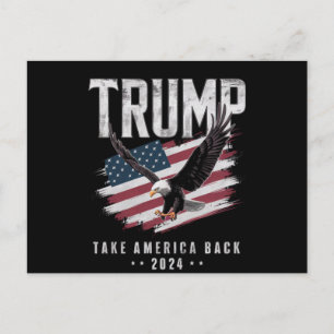 Carte Postale Trump Reprenez l'Amérique 2024 Élection Vintage