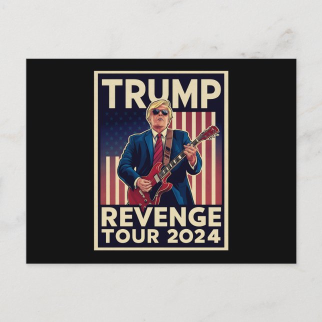 Carte Postale Trump Revenge Tour 2024 Élections politiques 2024 (Devant)