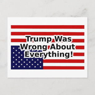Carte Postale Trump s'est trompé sur tout le drapeau à l'envers