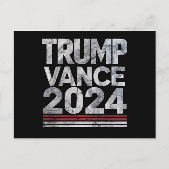 Carte Postale Trump Vance 2024 : Rétro élection américaine Vinta (Devant)