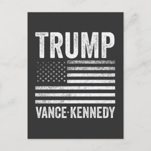 Carte Postale Trump Vance Kennedy Election 2024 - Drapeau améric