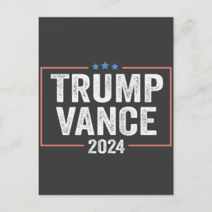 Carte Postale Trump Vice-président Vance 2024 élection président