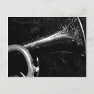 Carte Postale Trumpet Bell noir et blanc