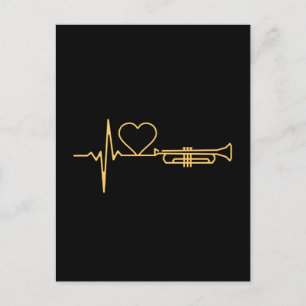 Carte Postale Trumpet - Trumpet Hearbeat cadeau