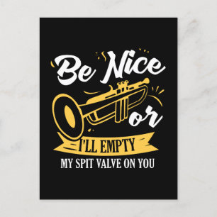 Carte Postale Trumpet Trumpet Player Cadeau Funny Trumpet