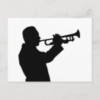 Trumpeter, trompette, silhouette du joueur