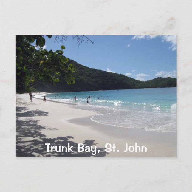 Carte Postale Trunk Bay, St. John (Devant)