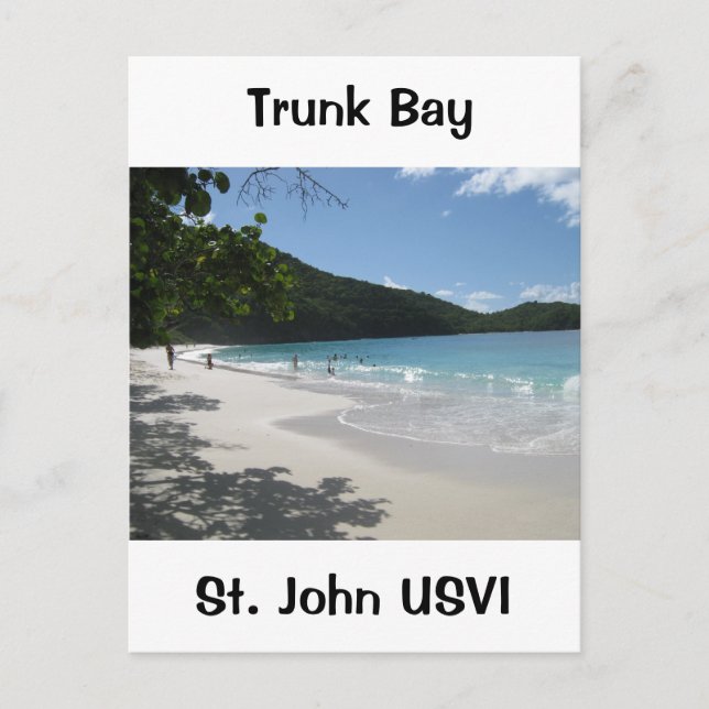 Carte Postale Trunk Bay, St. John USVI (Devant)