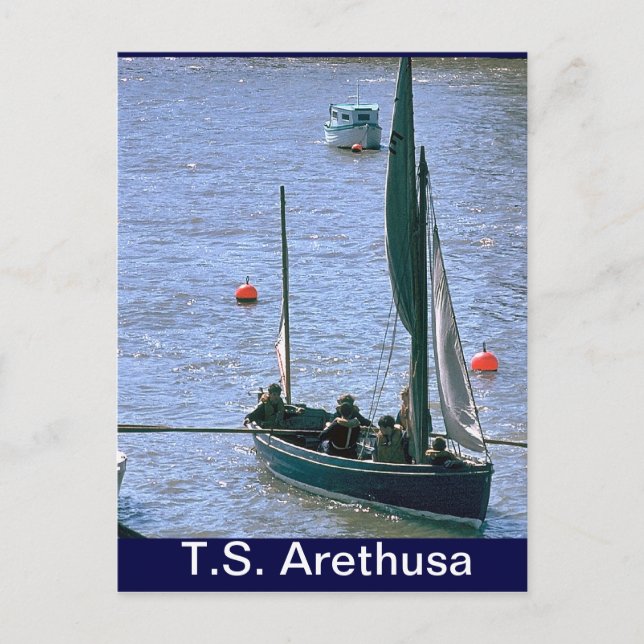 Carte Postale TS Arethusa, SAiling le baleinier (Devant)