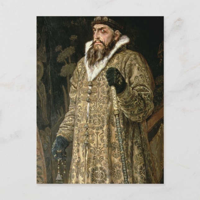 Carte Postale Tsar Ivan IV Vasilyevich "le Terrible" 1897 (Devant)