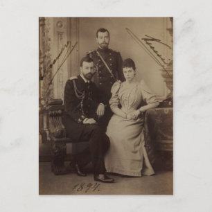 Carte Postale Tsar - TSARINA MARIA & SONS Romanov Russie #087