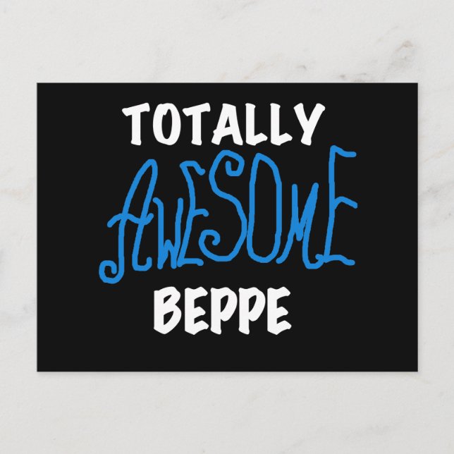 Carte Postale Tshirts et cadeaux de Beppe totalement géniaux (Devant)