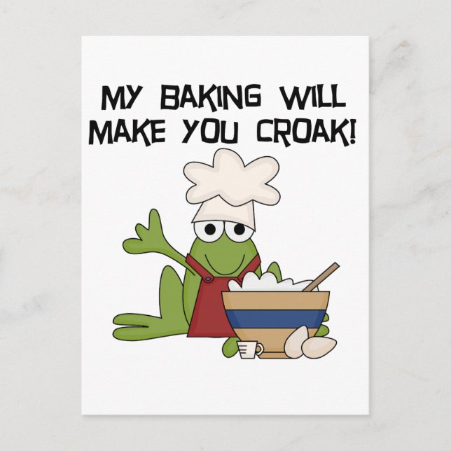 Carte Postale Tshirts et cadeaux Frog Baker (Devant)