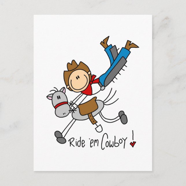 Carte Postale Tshirts et cadeaux pour la figure Cowboy (Devant)