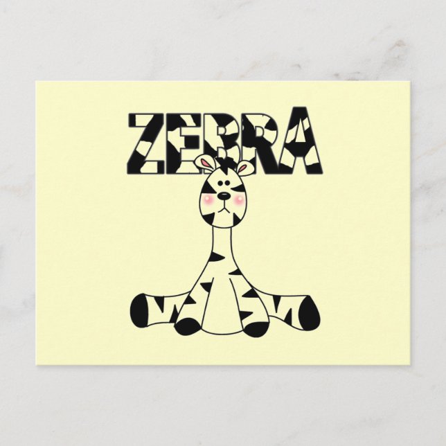 Carte Postale Tshirts et cadeaux Zebra Baby (Devant)