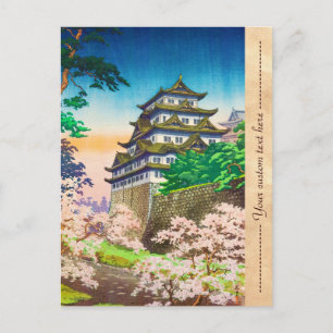Carte Postale Tsuchiya Koitsu Nagoya Château shin hanga paysage