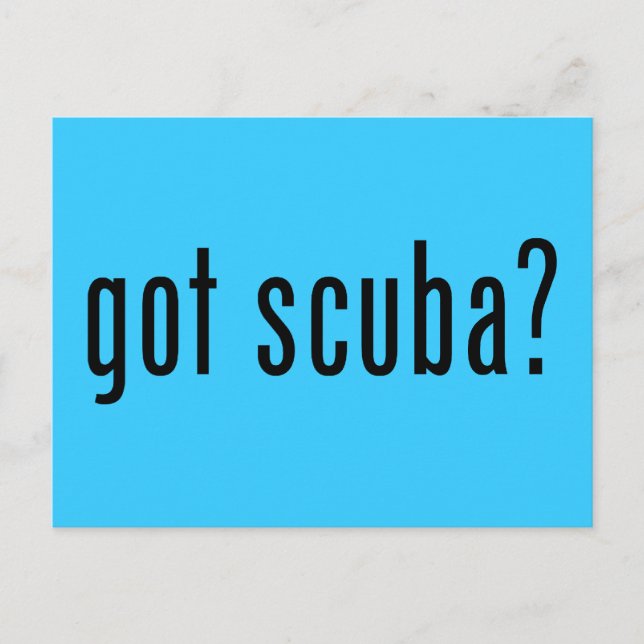 Carte Postale tu as de la scuba ? (Devant)