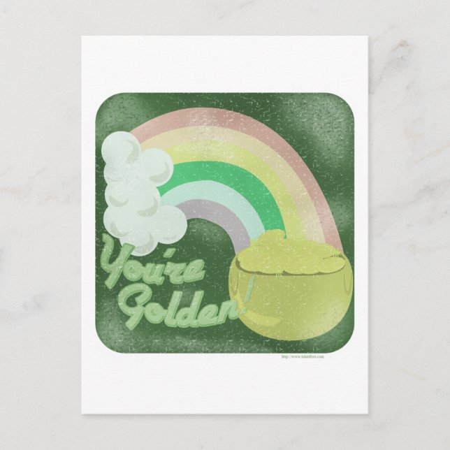 Carte Postale Tu Es Doré ! style vintage (Devant)