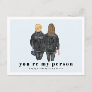 Carte Postale Tu es ma personne Anniversaire de la meilleure a