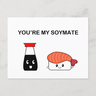 Carte Postale Tu es mon suziethesushi soymate
