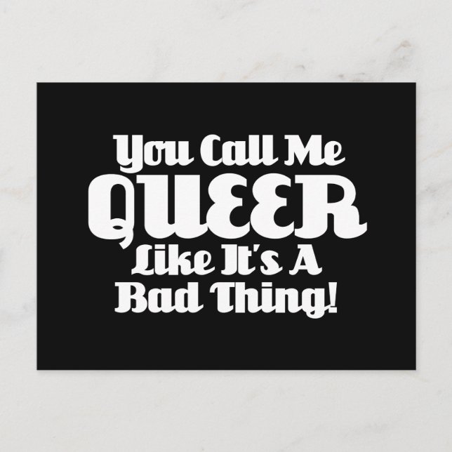 Carte Postale Tu M'Appelles Queer... (Devant)
