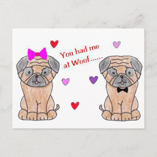 Carte Postale Tu M'As Eu À Woof Carlin