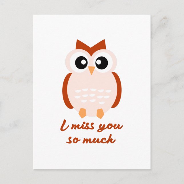 Carte Postale Tu me manques tellement (Devant)