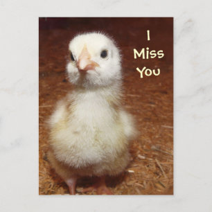 Carte Postale Tu me manques ! Triste poussette de bébé