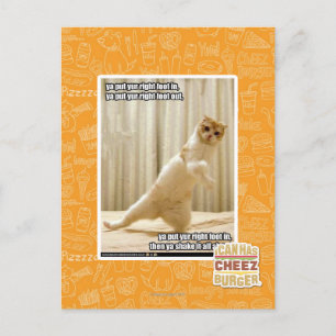 Carte Postale Tu mets ton pied droit, tu mets ton pied droit