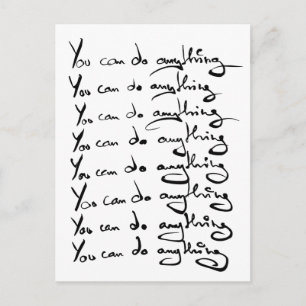 Carte Postale TU PEUX FAIRE QUOI QUE CE SOIT ! Guillemet inspira