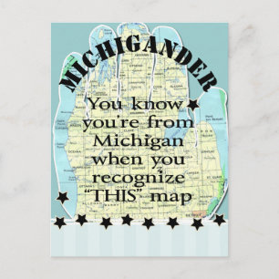 Carte Postale Tu sais que tu viens du Michigan quand